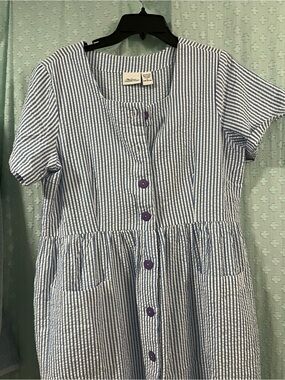 Vermont Country Store seersucker dress